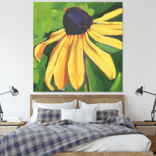 Schwarze Rudbeckie Große Blumen Leinwanddruck