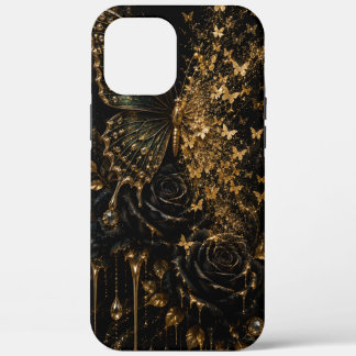 Schwarze Samt-Noir-Schmetterlingsblüten-iPhone-Hül Case-Mate iPhone Hülle
