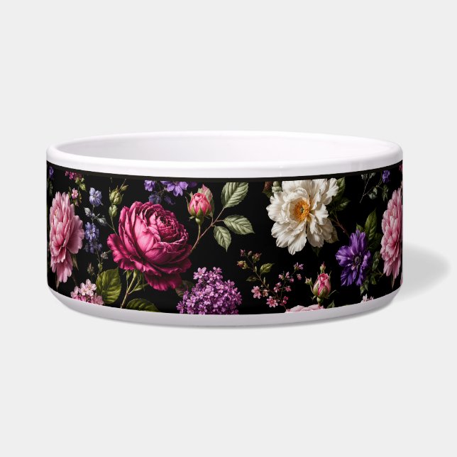 Schwarze Samt-Rosenblüte Napf (Rechts)
