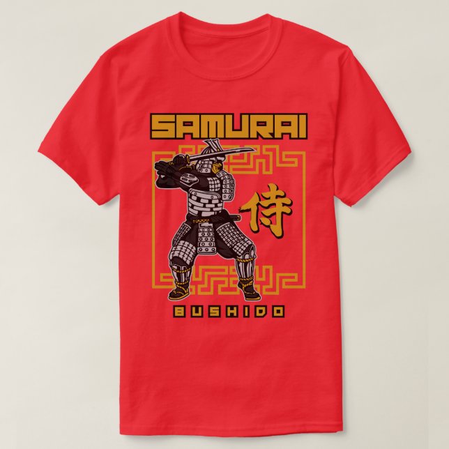 SCHWARZE SAMURAI T-Shirt (Design vorne)