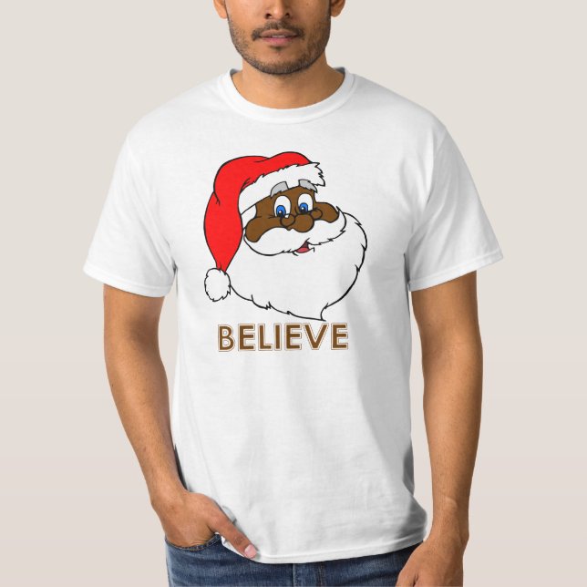 Schwarze Sankt T-Shirt (Vorderseite)