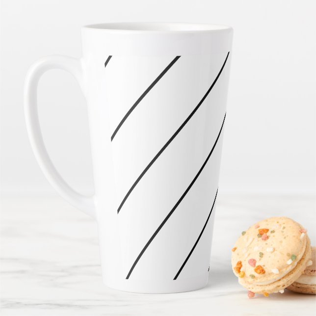 Schwarze    SäulenGroße Latte-Tasse Milchtasse (Beispiel)