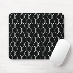 Schwarze Scallops Mousepad