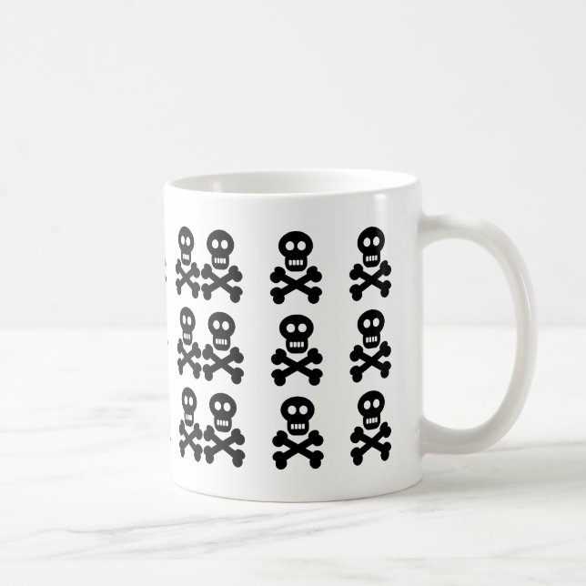 Schwarze Schädel, Kaffeetasse (Rechts)