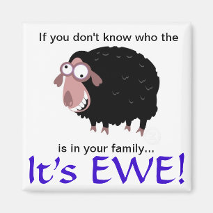 Schwarze Schaf-Magnet Magnet