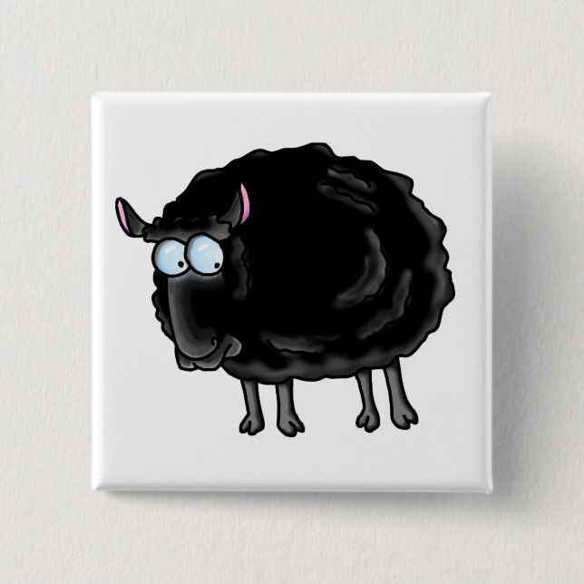 Schwarze Schafe Button (Vorderseite)