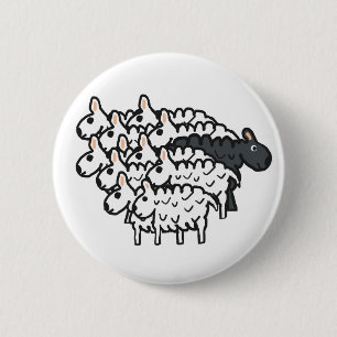Schwarze Schafe Button