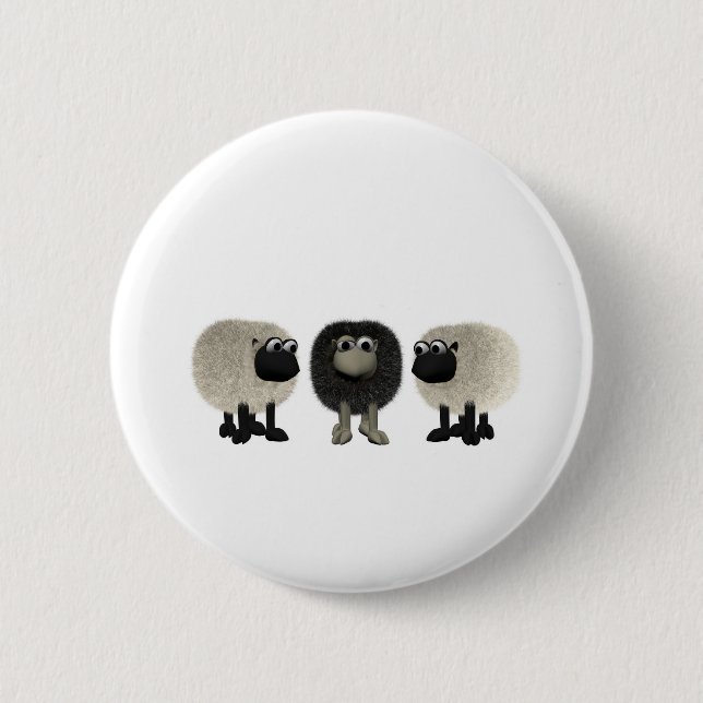 schwarze Schafe Button (Vorderseite)