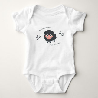 Schwarze Schafe des niedlichen Baby Strampler