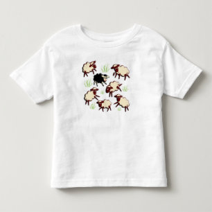 Schwarze Schafe in der Herde + Ihr Rückgrat. Kleinkind T-shirt