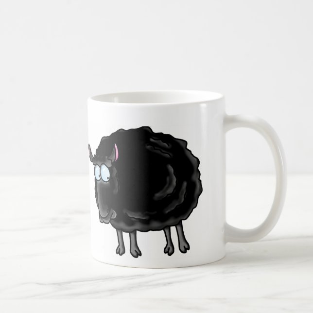 Schwarze Schafe Kaffeetasse (Rechts)