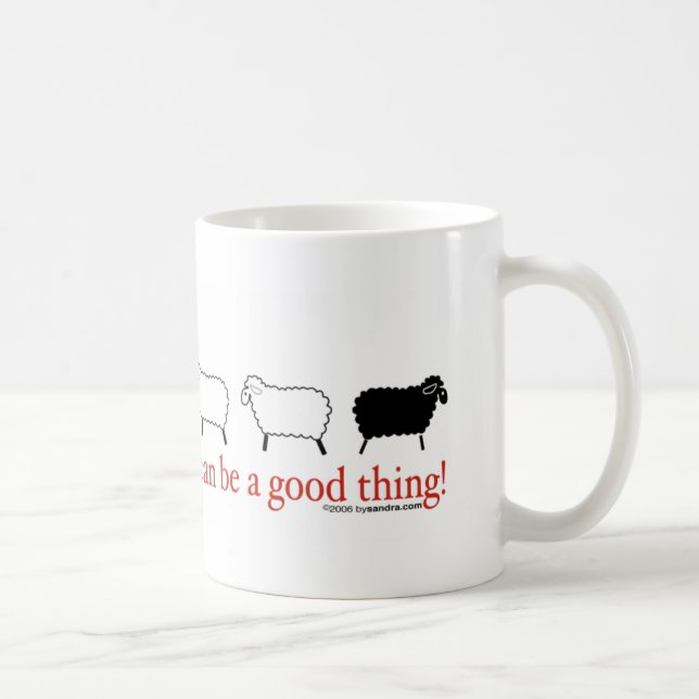 Schwarze Schafe Kaffeetasse (Rechts)