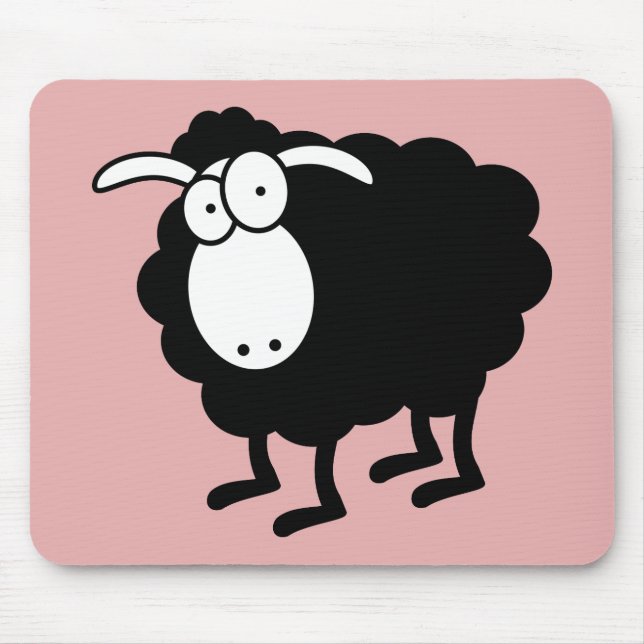 Schwarze Schafe Mousepad (Vorne)