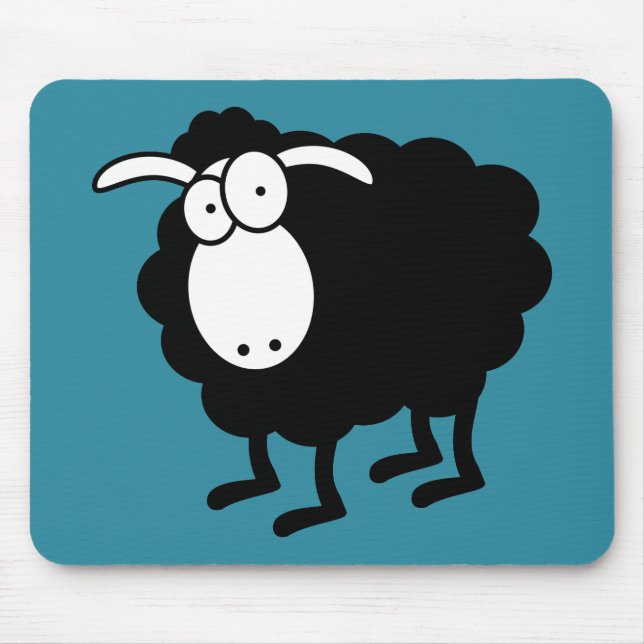 Schwarze Schafe Mousepad (Vorne)