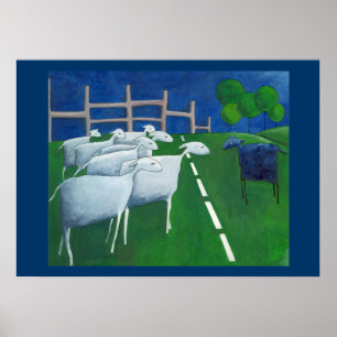 Schwarze Schafe Poster