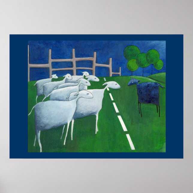 Schwarze Schafe Poster (Vorne)