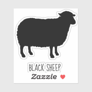 Schwarze Schafe Silhouette Cool Vinyl Sticker
