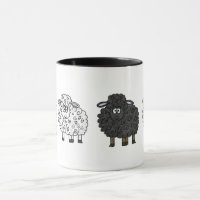 Schwarze Schafe Tasse