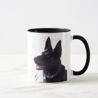 Schwarze Schäferhund-Tasse