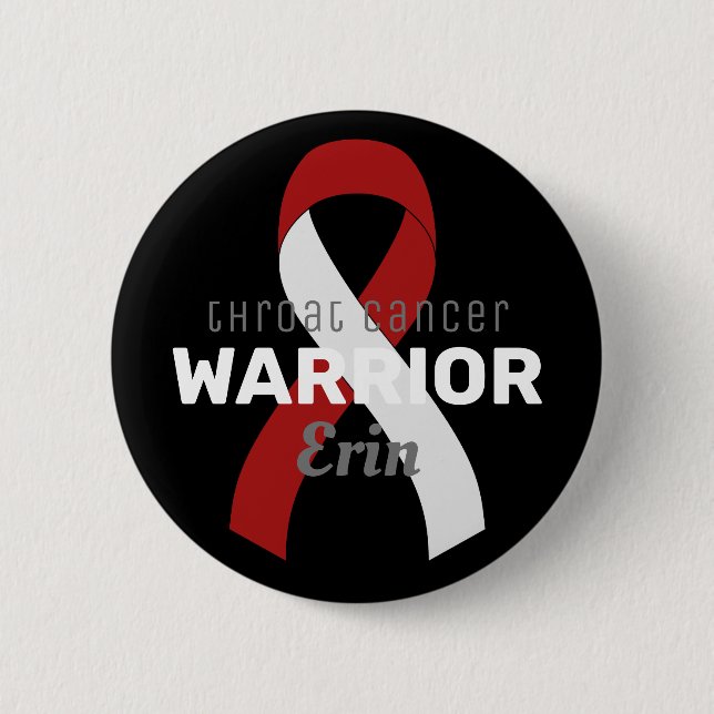 Schwarze Schaltfläche für den Krebsbekämpfungsfeld Button (Vorderseite)