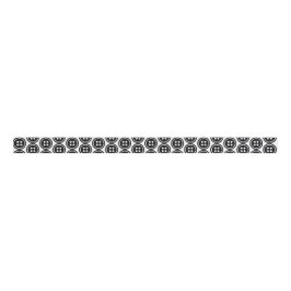 Schwarze Schaltfläche Ripsband