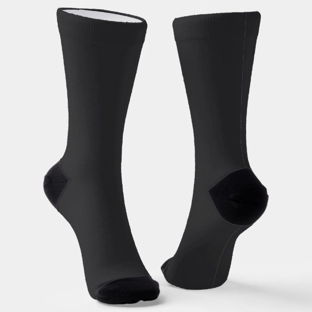 Schwarze Schiefer Socken (Gewinkelt)