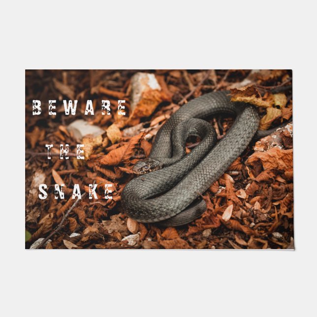 Schwarze Schlange Fußmatte (Vorderseite)