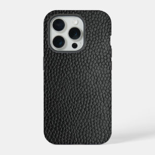 Schwarze Schlangenhaut iPhone 15 Pro Hülle