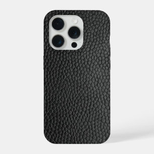 Schwarze Schlangenhaut  iPhone 15 Pro Hülle