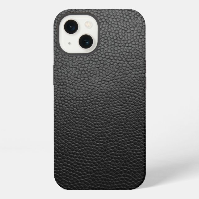 Schwarze Schlangenhaut   iPhone Hülle (Rückseite)