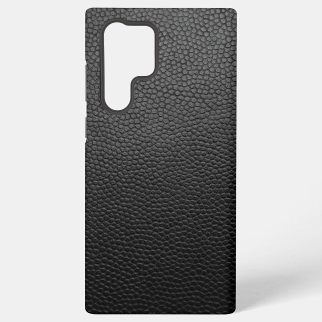 Schwarze Schlangenhaut Samsung Galaxy Hülle (Rückseite)