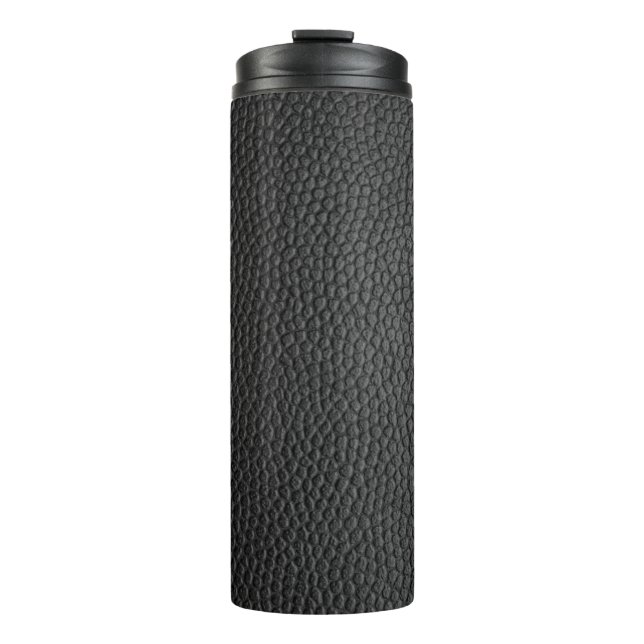 Schwarze Schlangenhaut  Thermosbecher (Vorderseite)
