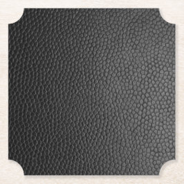 Schwarze Schlangenhaut Untersetzer