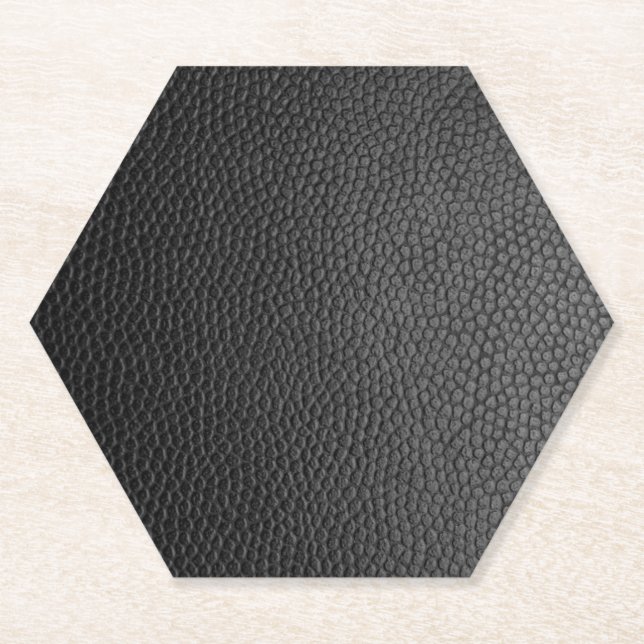 Schwarze Schlangenhaut Untersetzer (Vorderseite)