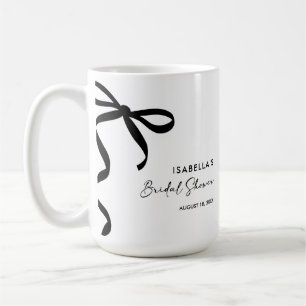 Schwarze Schleife: Sie heiratet - Brautparty Kaffeetasse