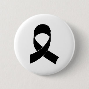 Schwarze Schleife Zeichnend Button