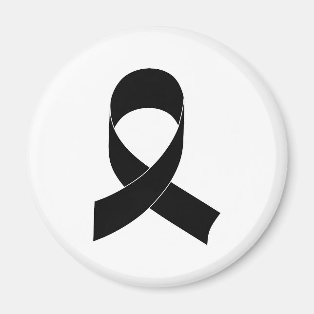 Schwarze Schleife Zeichnend Magnet (Vorne)