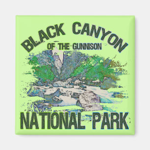 Schwarze Schlucht des Gunnison Nationalparks Magnet