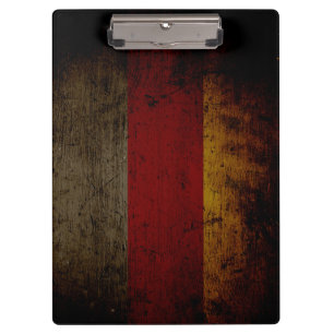 Schwarze Schmutz-Deutschland-Flagge 2 Klemmbrett