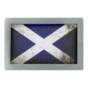 Schwarze Schmutz-Schottland-Flagge Rechteckige Gürtelschnalle