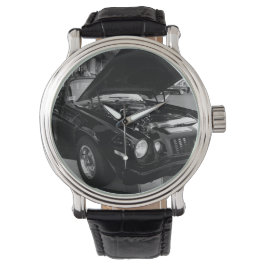 Schwarze Schönheit Armbanduhr