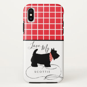 Schwarze schottische Terrier-HundeLiebe mein Case-Mate iPhone Hülle