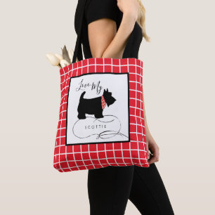 Schwarze schottische Terrier-HundeLiebe mein Tasche