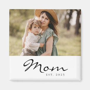 Schwarze Schrift Etablierte Mutter Magnet