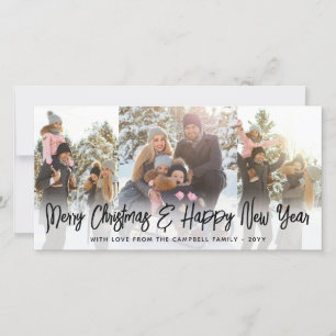 Schwarze Schrift Weihnachten und Neue Jahre 4 Foto