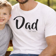 Schwarze Schriftart Established Dad
