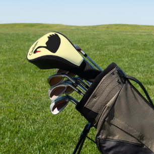 Schwarze Schwan Design Golf Headcover