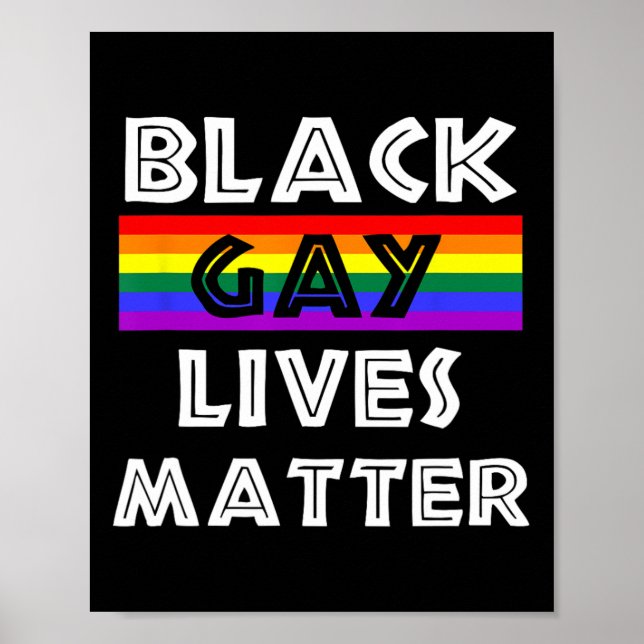 Schwarze Schwule Leben Problem Schwarze Geschichte Poster (Vorne)