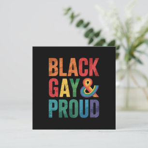 Schwarze Schwule und stolze schwarze LGBTQ Queers Einladung