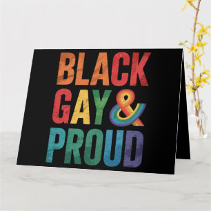 Schwarze Schwule und stolze schwarze LGBTQ Queers Karte